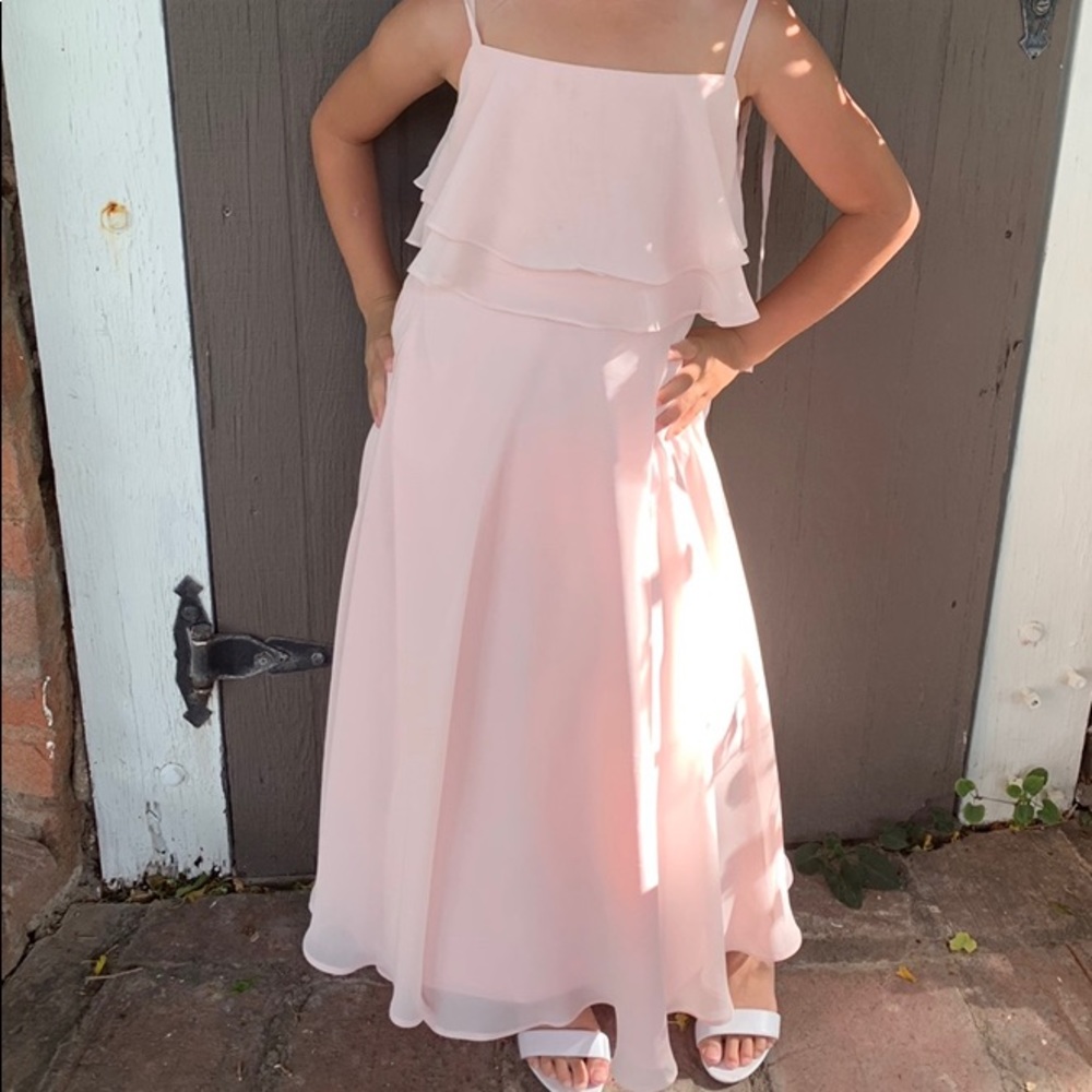 Blushing Pink Flower Girl Dress